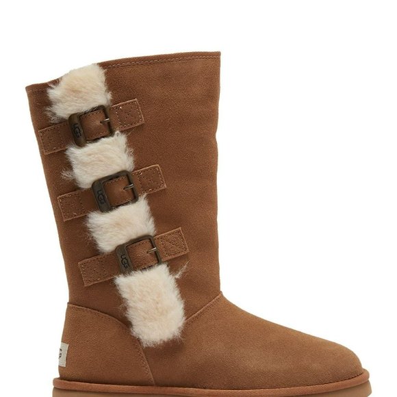 UGG Women's Brown Klea Genuine Lamb Fur Tall Boot - Picture 4 of 5